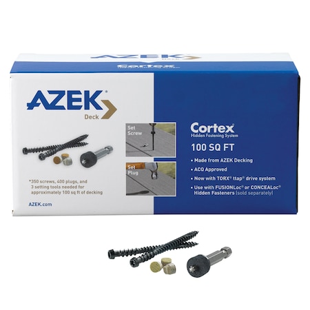 Azek Azek Cortex 2-3/4 in. L Island Oak Torx TTAP Star Head Hidden Deck Fastener 350 pc CTX100SFIO